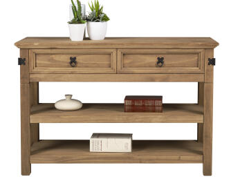 CONSOLE TABLE WITH 1 DRAWER 2 SHELVES