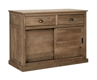 SIDEBOARD WITH 2 SLIDING DOORS 2 DRAWERS